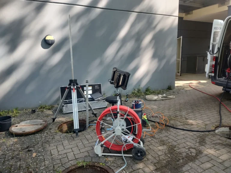 Dichtheitsprüfung einer Abwasserleitung durch abwatech